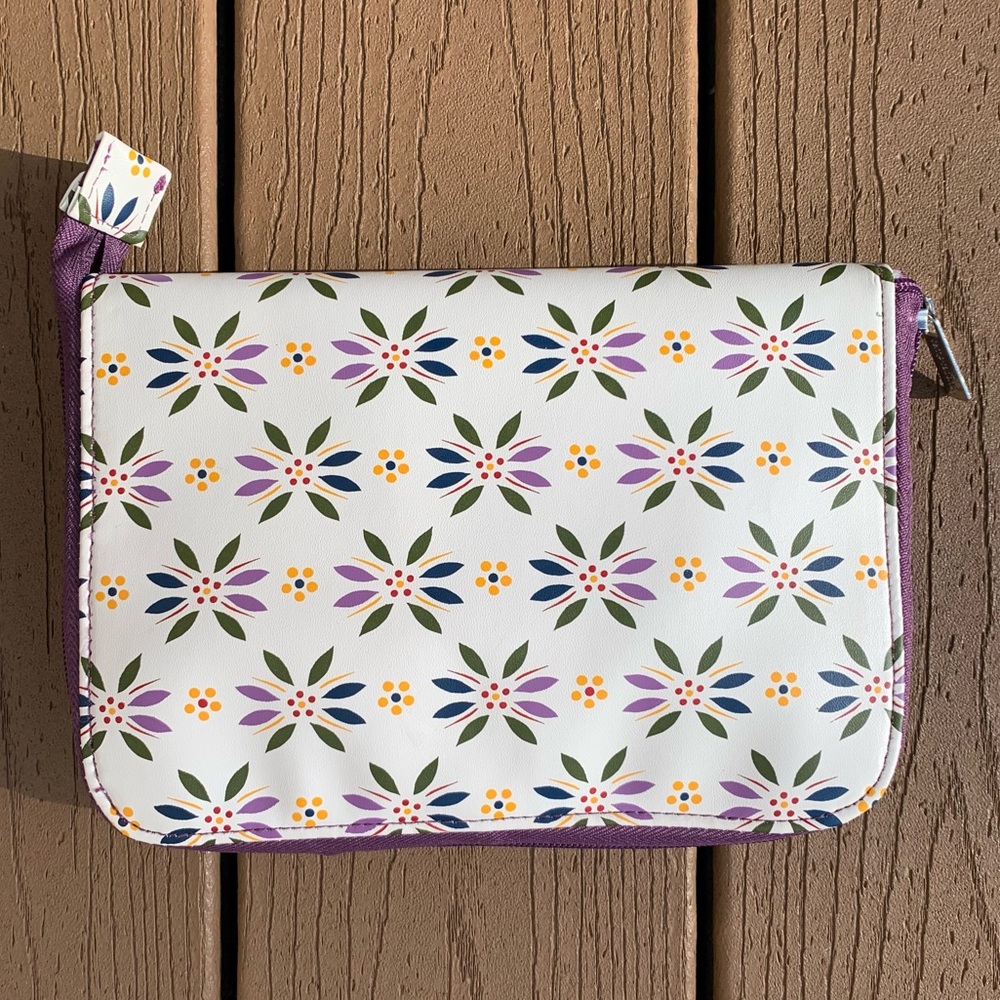 🆕TEMPTATIONS INSULATED COMPACT BAG TOTE CLASSIC CONFETTI PATTERN NWOTS!